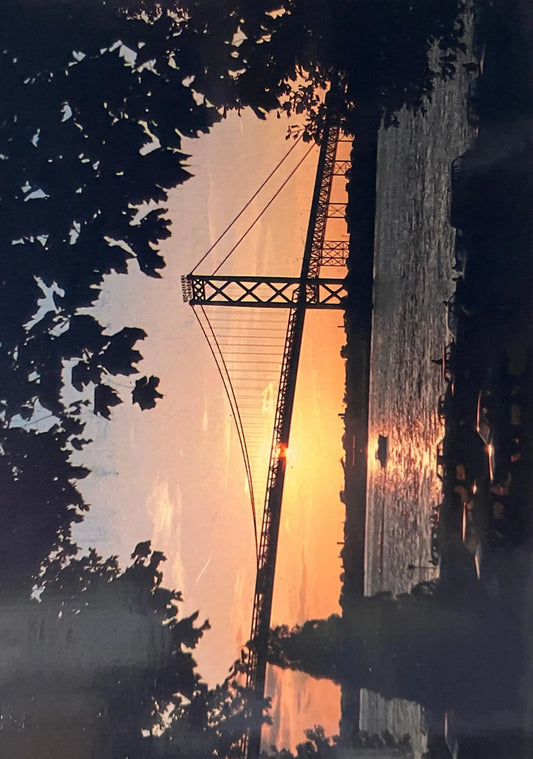 The Ambassador Bridge, Detroit, Michigan - Photo: A. Pavuls - Vintage Postcard
