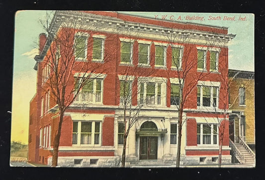 Y.W.C.A. Building, South Bend, Indiana - Vintage Postcard