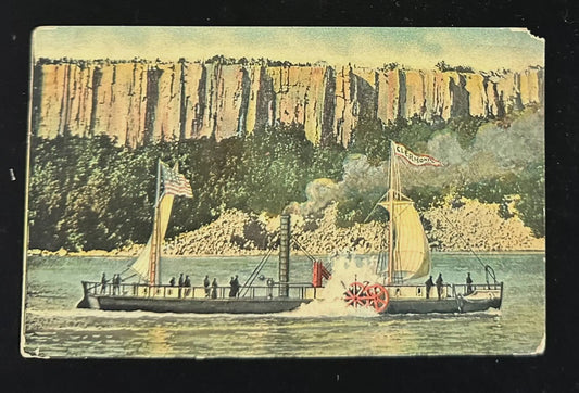 The Clermont, Steamboat on the Hudson River - Vintage Postcard