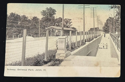 Subway, Dellwood Park, Joliet, Illinois - Vintage Postcard
