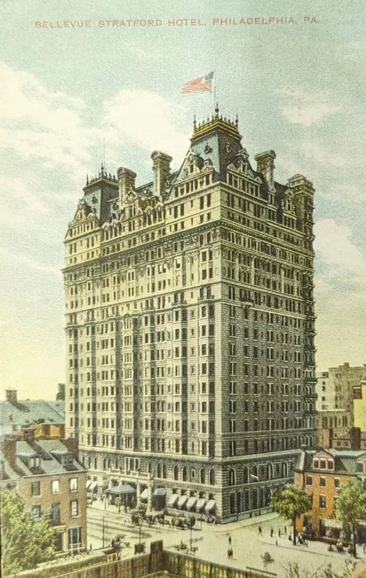 Bellevue Stratford Hotel, Philadelphia, Pennsylvania - Vintage 1900s Postcard