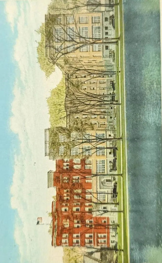White Cross Hospital and Goodale Park, Columbus, Ohio - Vintage Postcard