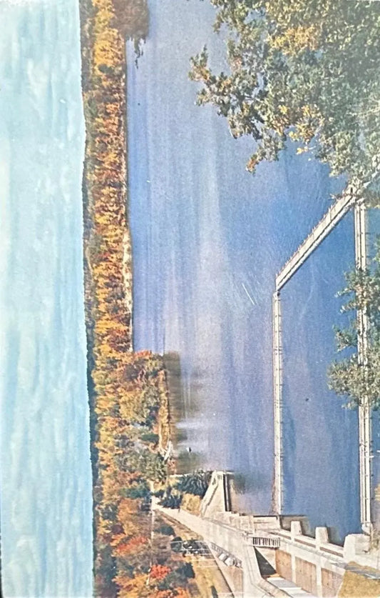 Tippy Dam on the Manistee, Michigan - Vintage Postcard