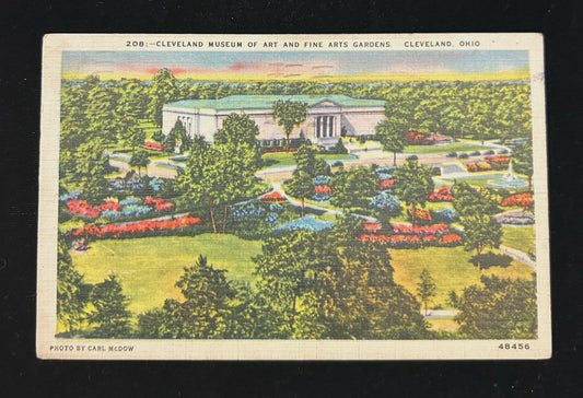 Cleveland Museum of Art and Fine Arts Gardens - Cleveland, Ohio - Vintage Postcard