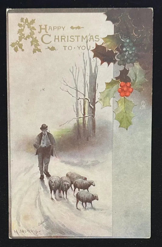 Happy Christmas to You - Vintage Postcard