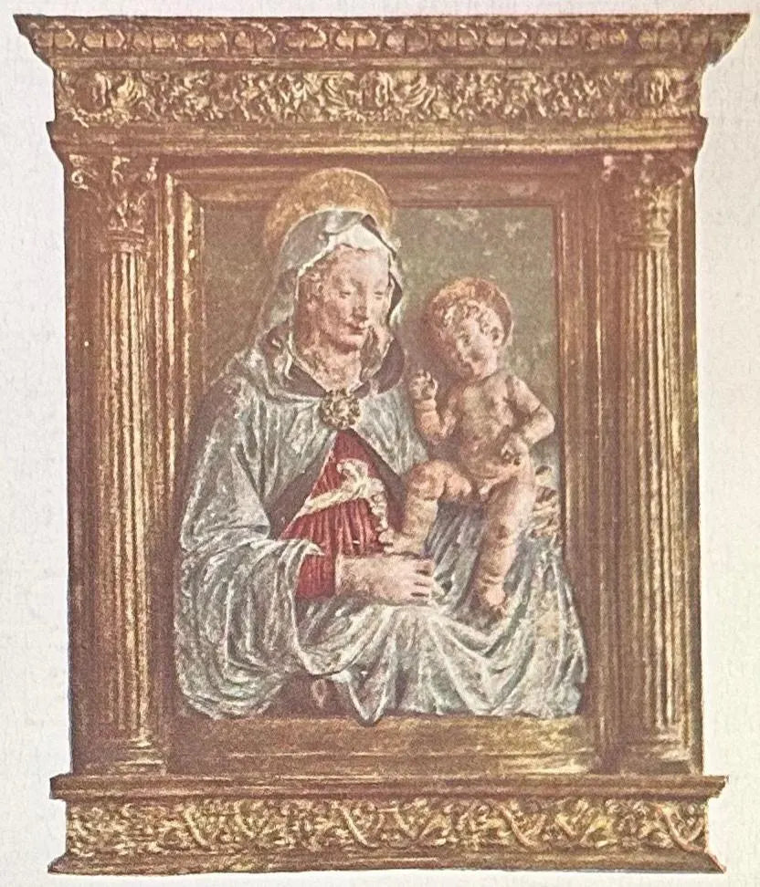 Andrea Del Verrocchio (1435-1488) Madonna and Child The Metropolitan Museum of Art - Vintage Postcard