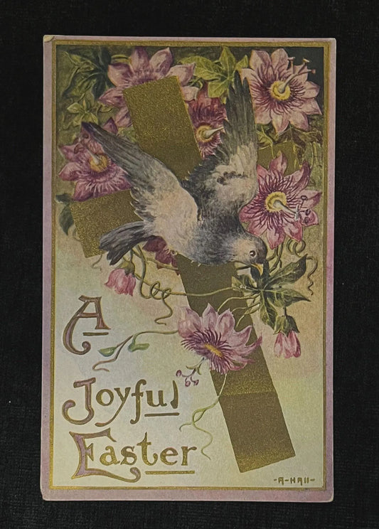 A Joyful Easter - Vintage Postcard