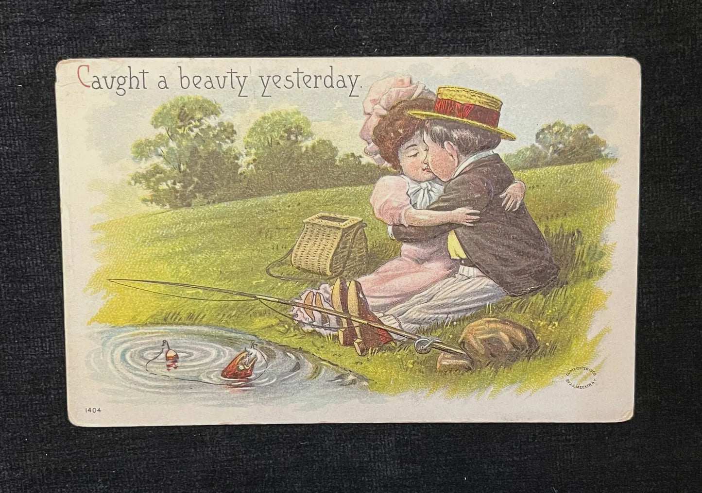 Caught A Beauty Yesterday - Vintage Postcards