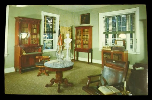 General Jackson's Office at The Hermitage, Nashville, Tennessee - Vintage 1950s Postcard
