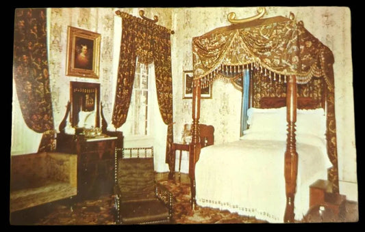 Bedroom of General Andrew Jackson, Hermitage, Tennessee - Vintage 1950s Postcard