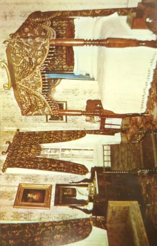 Bedroom of General Andrew Jackson, Hermitage, Tennessee - Vintage 1950s Postcard