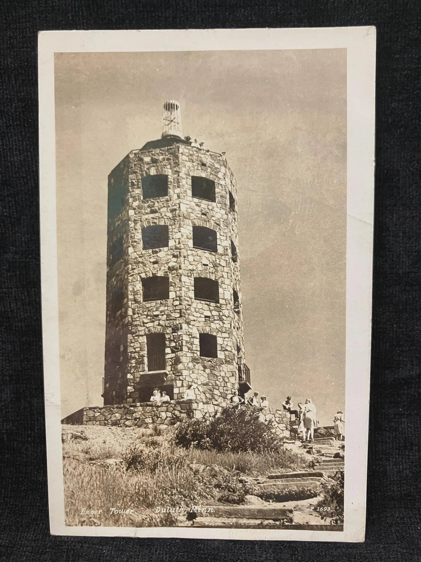 RPPC - Enger Tower - Duluth, Minnesota - Vintage Historical Site Postcard