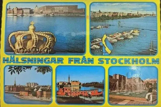 Stockholm, Sweden - Vintage Postcard
