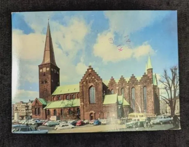 Aarhus Cathedral in Denmark - Vintage Church Postcard
