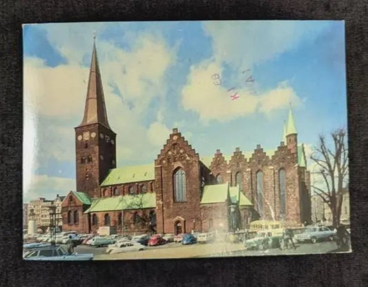 Aarhus Cathedral in Denmark - Vintage Church Postcard