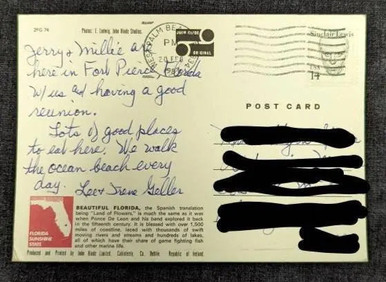 Beautiful Florida - Vintage 1987 Postcard