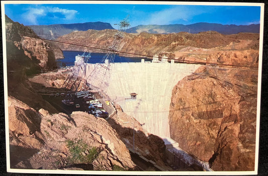 Hoover Dam, Nevada - Vintage Lake Postcard