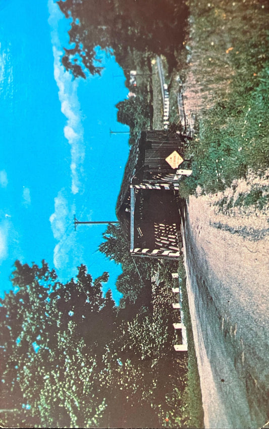 March Road Covered Bridge - Ashtabula County, Ohio - Vintage Postcard