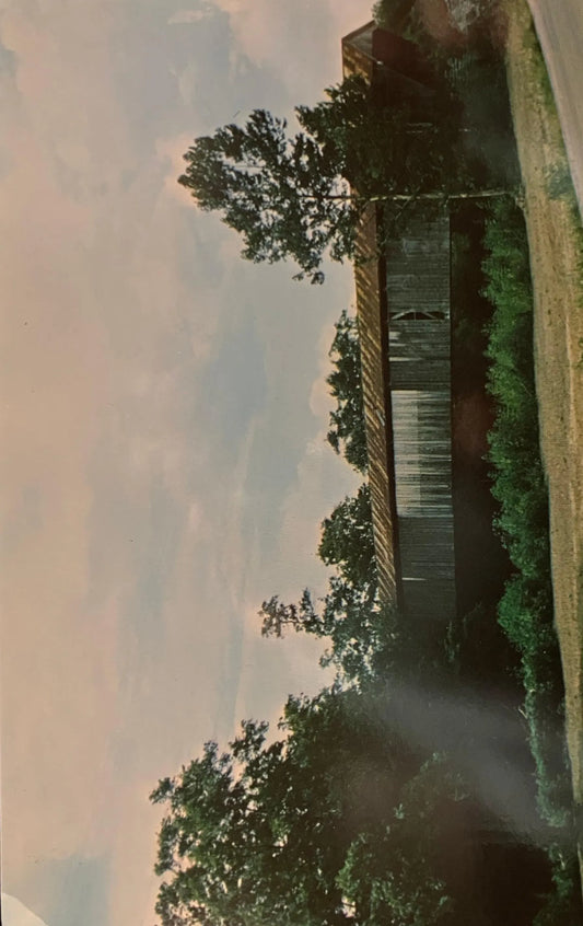 Covered Bridge in Brown County, Ohio - New Hope Bridge - Photo: Anita Knight - Vintage Covered Bridge Postcard