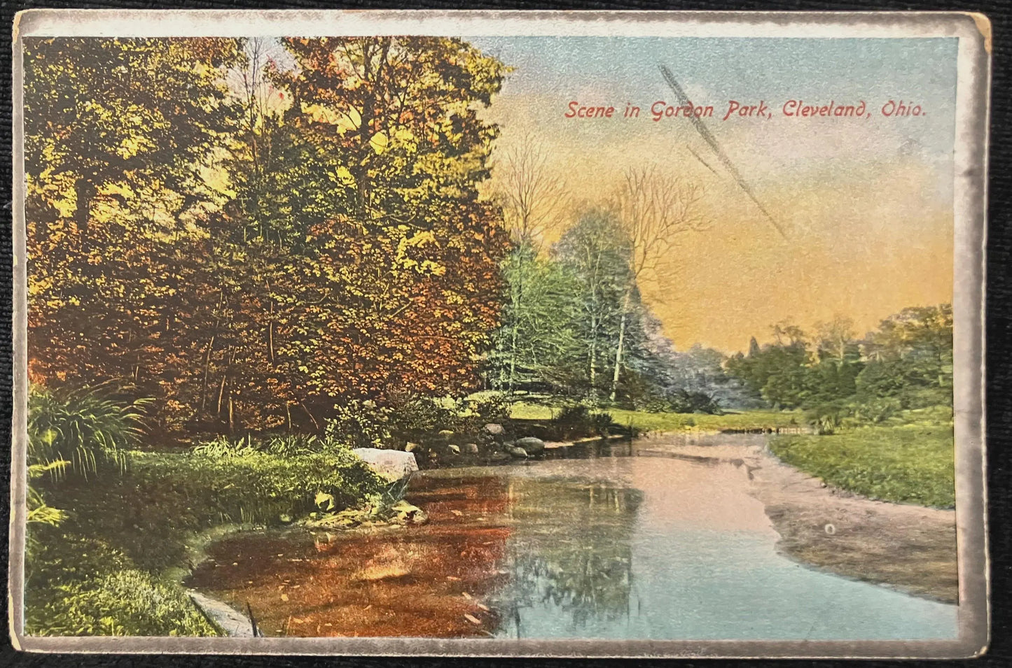 Scene in Gordon Park, Cleveland, Ohio - Vintage Park Postcard