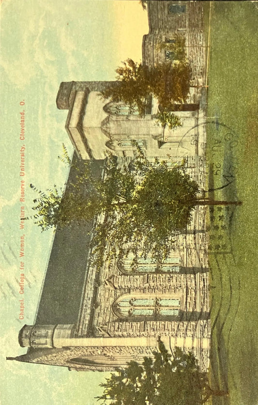 Chapel, College for Women, Western Reserve University, Cleveland, Ohio - Vintage Church Postcard