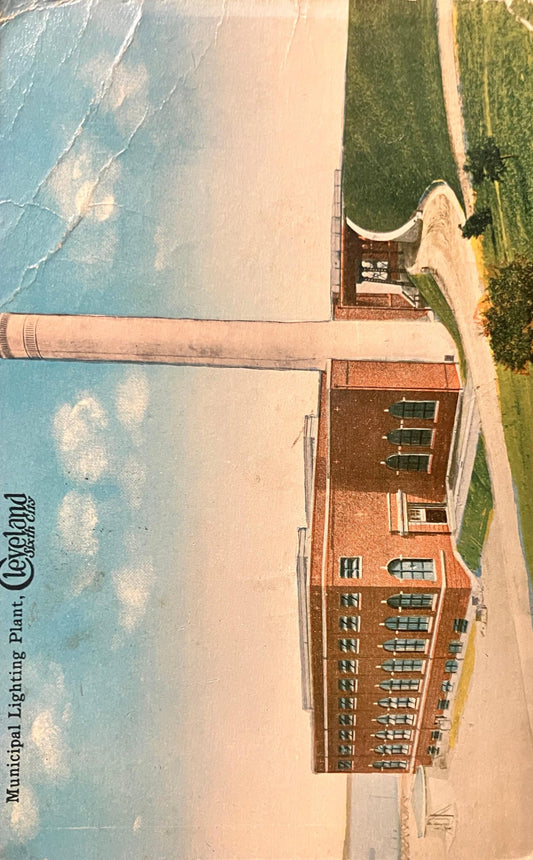 Municipal Lighting Plant, Cleveland Sixth City - Vintage Postcard