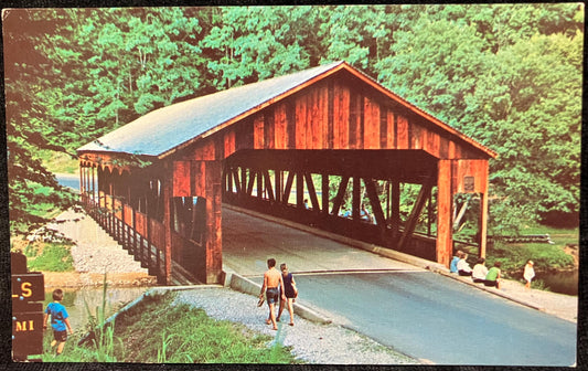 Mohican State Park - Ohio - Photo: Floyd Hivnor - Vintage Covered Bridge Postcard