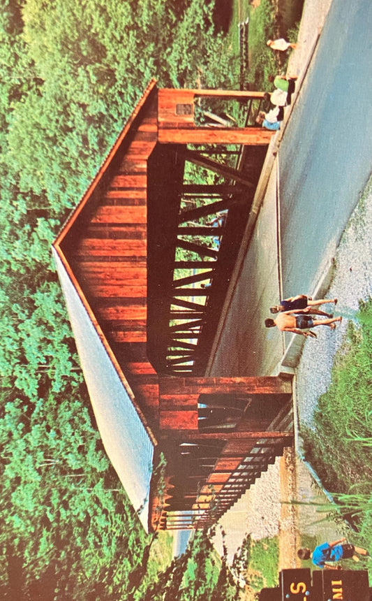 Mohican State Park - Ohio - Photo: Floyd Hivnor - Vintage Covered Bridge Postcard