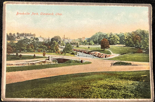 Brookside Park, Cleveland, Ohio - Vintage Park Postcard