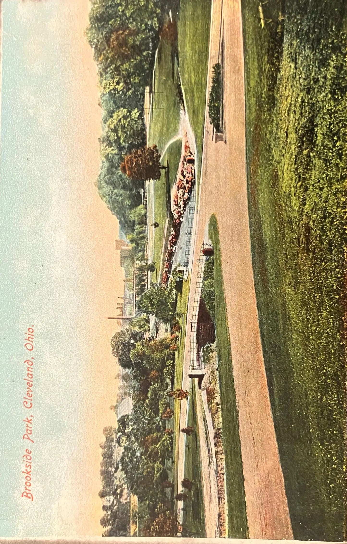 Brookside Park, Cleveland, Ohio - Vintage Park Postcard