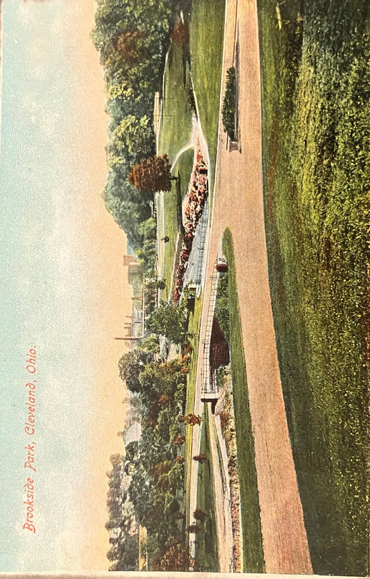 Brookside Park, Cleveland, Ohio - Vintage Park Postcard