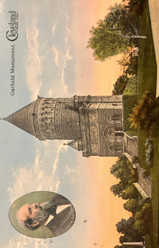 Garfield Monument, Cleveland, Ohio - Vintage Postcard