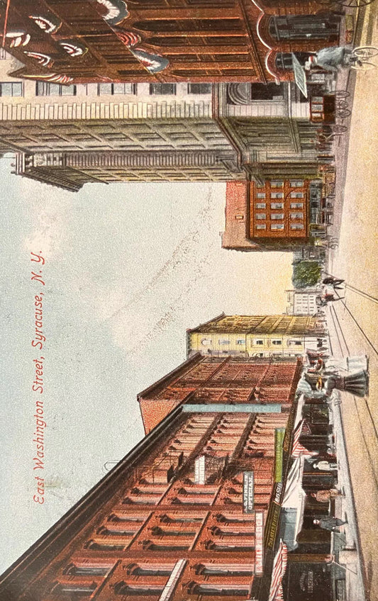 East Washington Street, Syracuse, New York  - Vintage Postcard