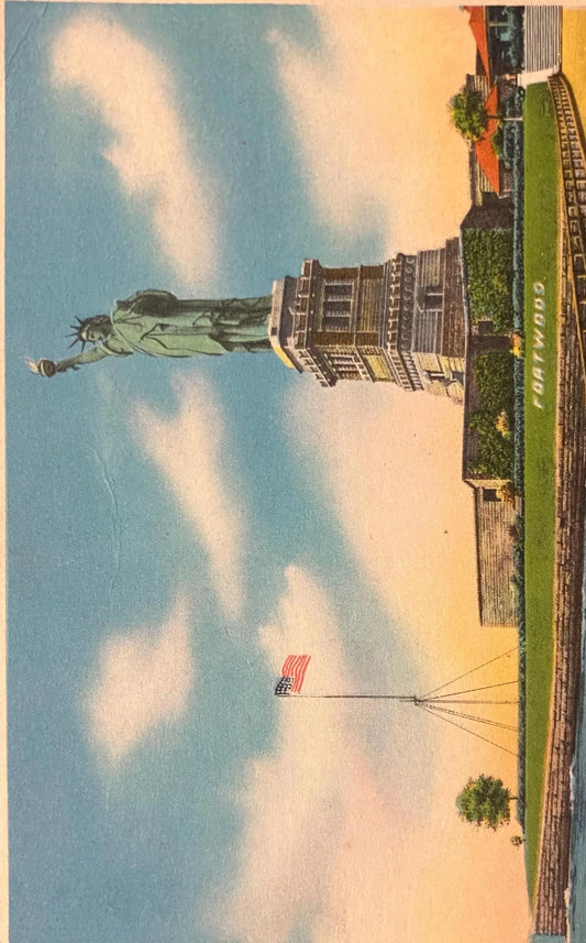 Statue of Liberty - Bedloe’s Island, New York - Vintage Postcard