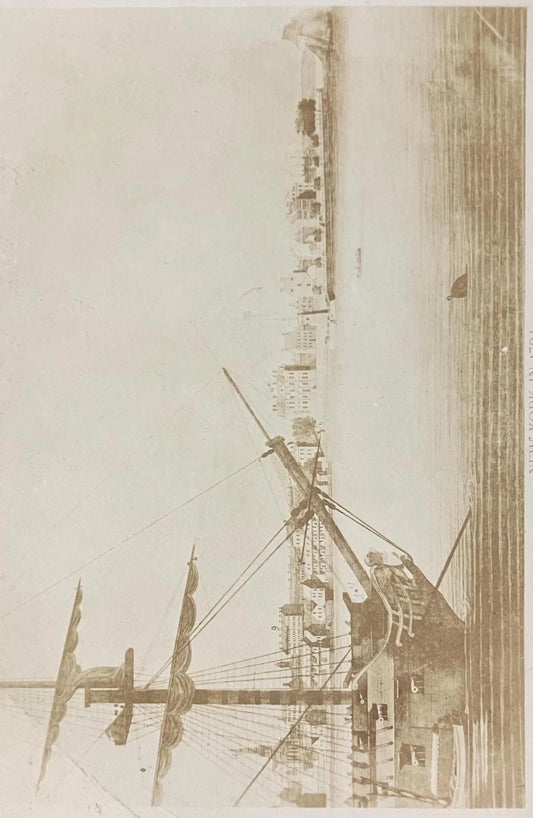 New York in 1794 - The New York Historical Society - Vintage Postcard