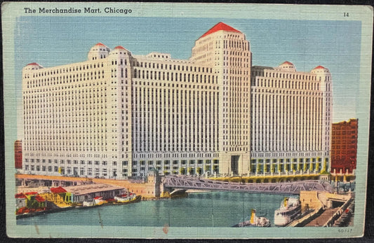 The Merchandise Mart, Chicago, Illinois - Vintage Postcard