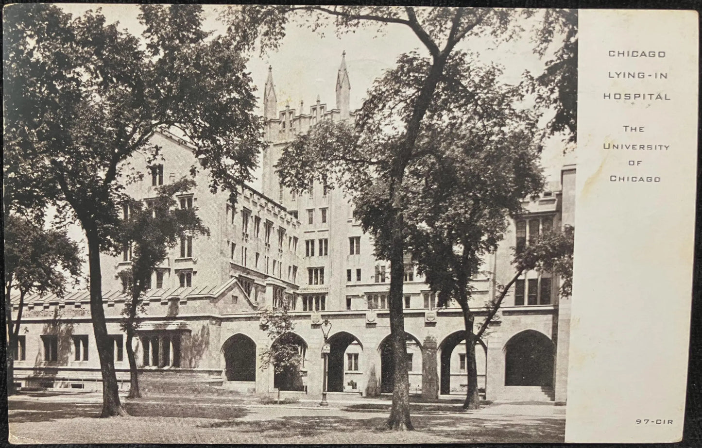 Chicago Lying-in Hospital - The University of Chicago - Vintage University Hospital Postcard