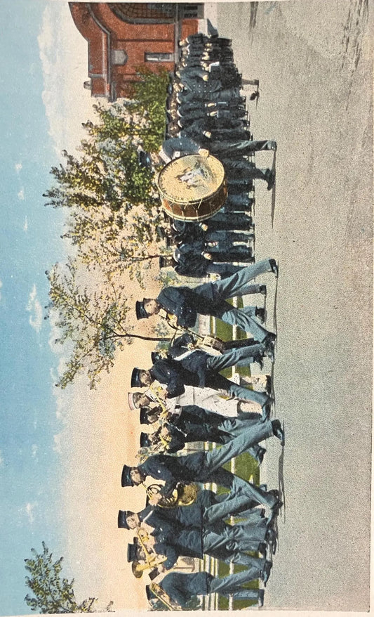U. S. Naval Training Station, Great Lakes, Illinois - Sailors En Route for Sea Duty - Vintage Veteran Postcard