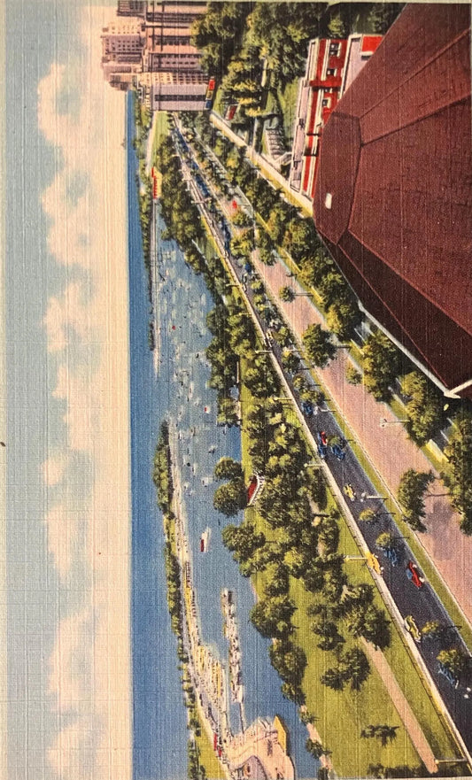 Belmont Harbor, Chicago, Illinois - Kaufmann & Fabry Photo - Vintage Postcard