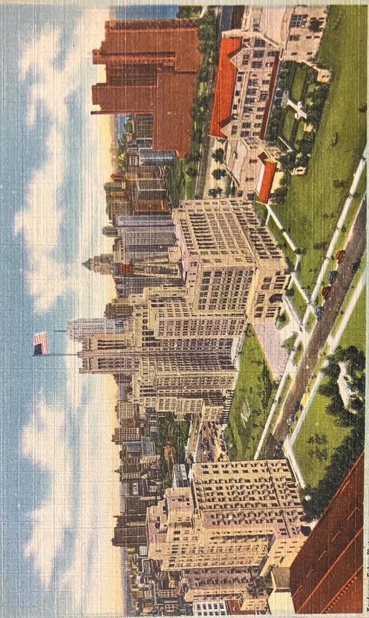 McKinlock Campus, Northwestern University, Chicago - Kaufmann-Fabry Photo - Vintage Postcard