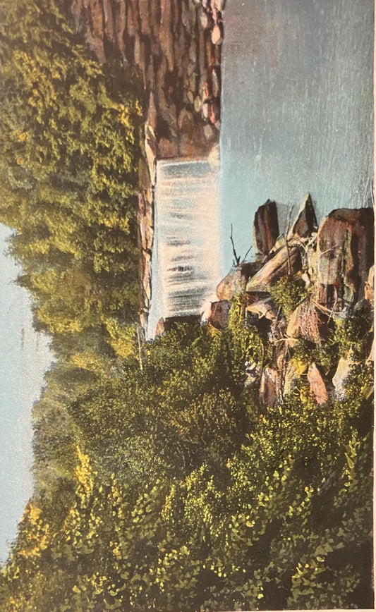 Cumberland Falls, Southeastern Kentucky 1934 - Vintage Waterfall Postcard
