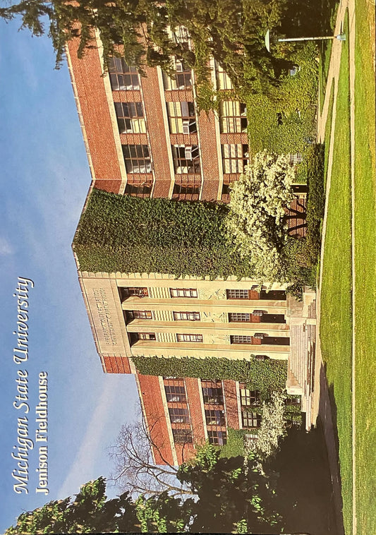 Michigan State University - Jenison Fieldhouse - Photo: John Penrod - Vintage Campus Postcard