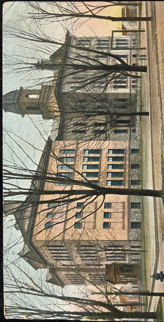Union High School, Grand Rapids, Michigan - Made in Germany - Vintage High School Postcard