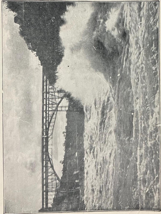 Greetings from Niagara Falls - Canada's Coat of Arms - Whirlpool Rapids, Single-arch, Double-track Steel Bridge over Niagara River - Vintage Postcard
