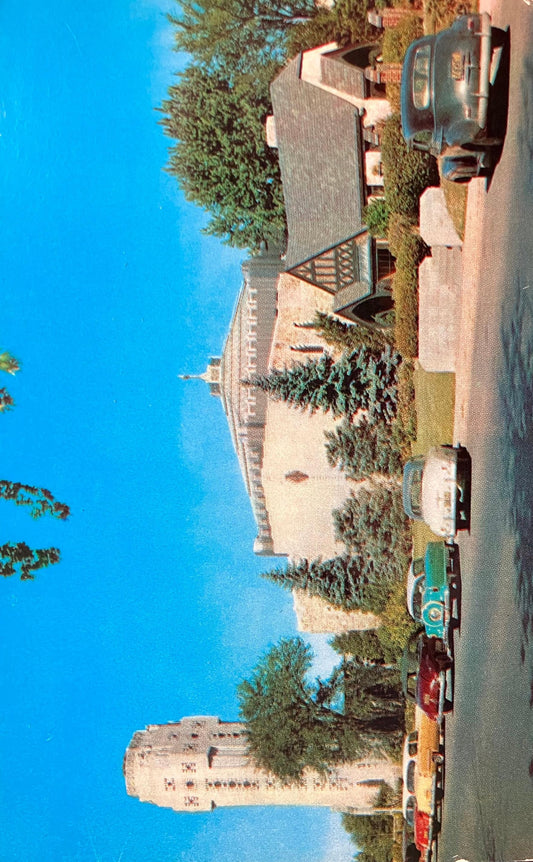 The Shrine of the Little Flower Royal Oak, Near Detroit, Michigan - Color: Dick Koehler  - Vintage Church Postcard