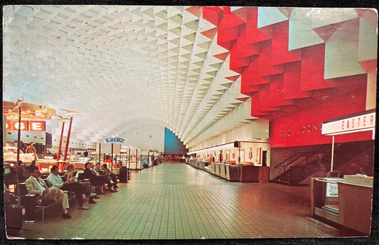 Willow Run Air Terminal in Detroit, Michigan - Vintage Airport Postcard