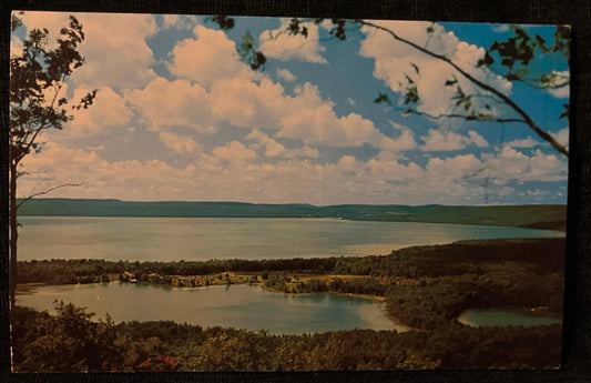 Glen Lake, Michigan - Ektachrome: Dodge - Vintage Lake Postcard
