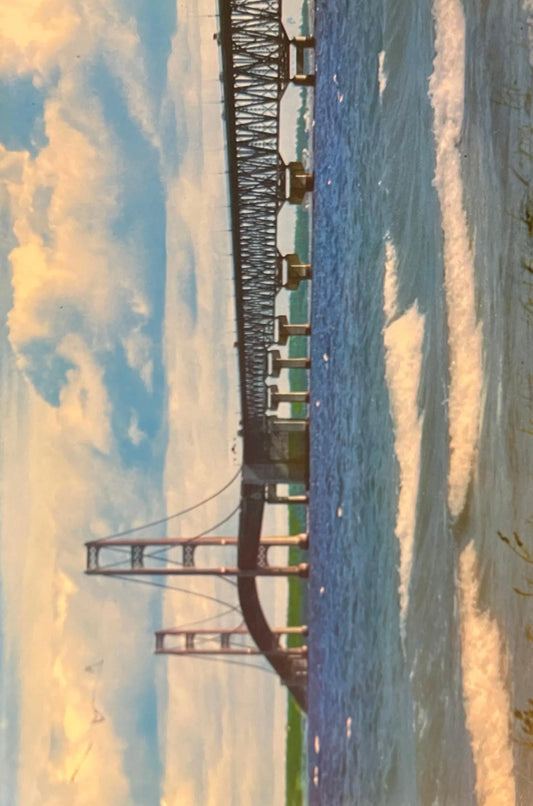 The Mackinac Bridge - Photo by the Michigan Tourist Council - Vintage Postcard
