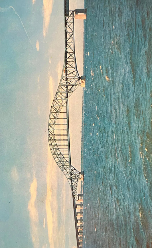 Captree State Parkway Bridge - Bay Shore, New York - Vintage Bridge Postcard