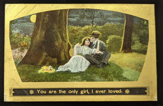 You Are the Only Girl, I Ever Loved - Romance Vintage Postcard